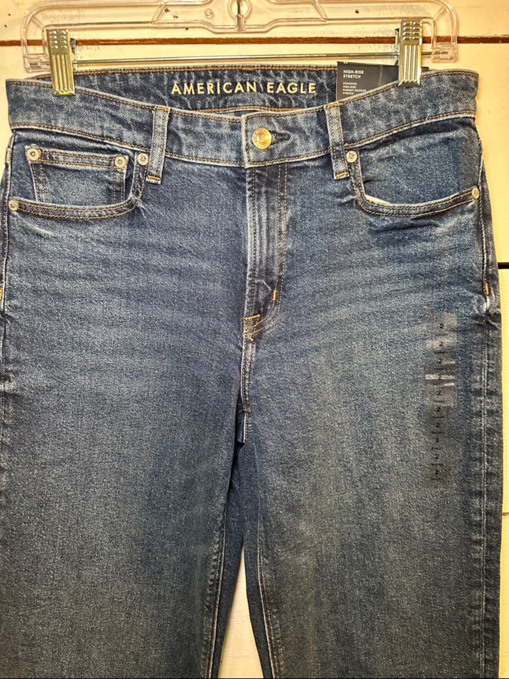 American Eagle Outfitters Womens Stovepipe Jeans 2 Short - Picture 2 of 10